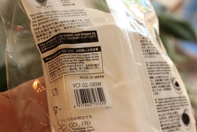 Фильтры для кофе Hario v60