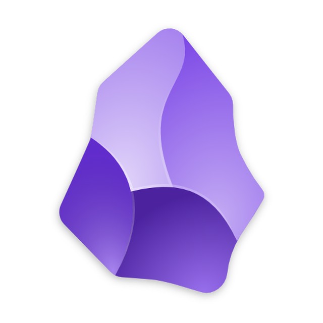 Логотип программы Obsidian